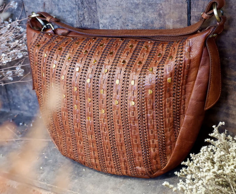 Studded Intreccio Tote Bag