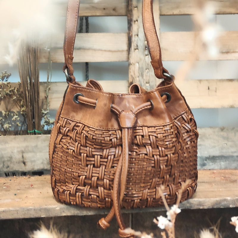Bucket Bag- Cognac