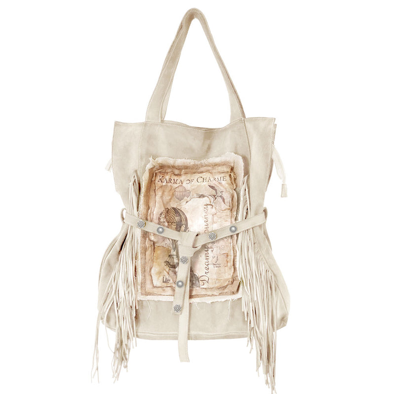 Dreamy Bag Fringe - White Stone