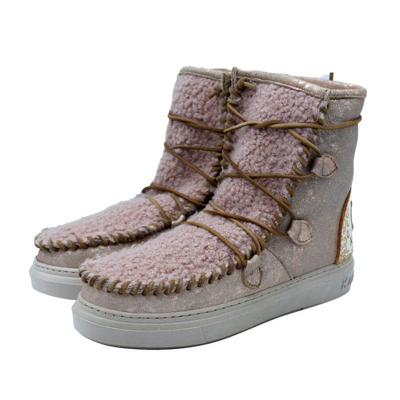 Ymiz Laminated Woolfront - Light Pink