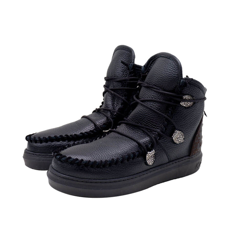 Ymiz SS Texture Laminated - Black