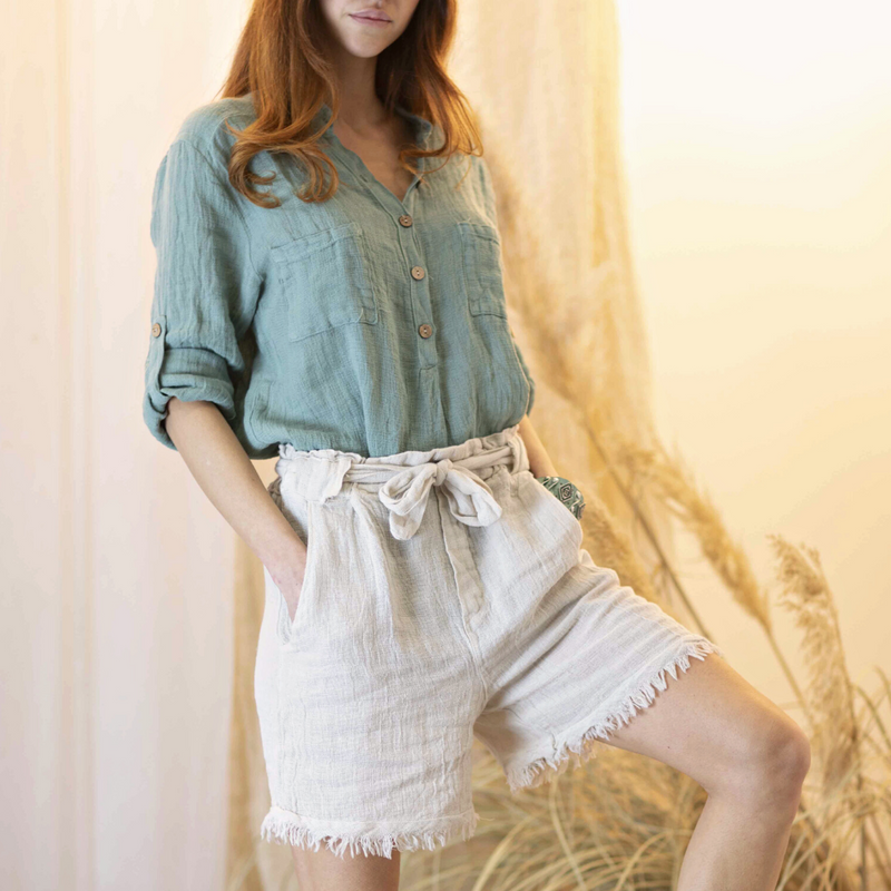 Briseida Shorts- Marmo